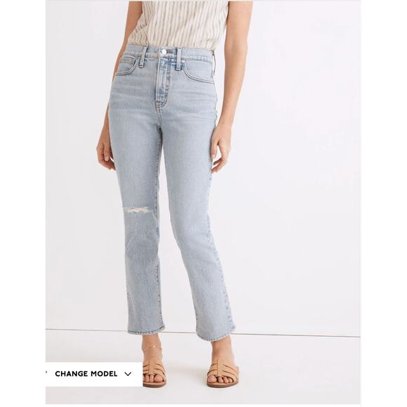 Madewell Denim - MADEWELL The Perfect Vintage Crop Jean in Sudbury Wash NF086 // 30